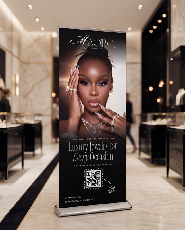 Retractable banner sample