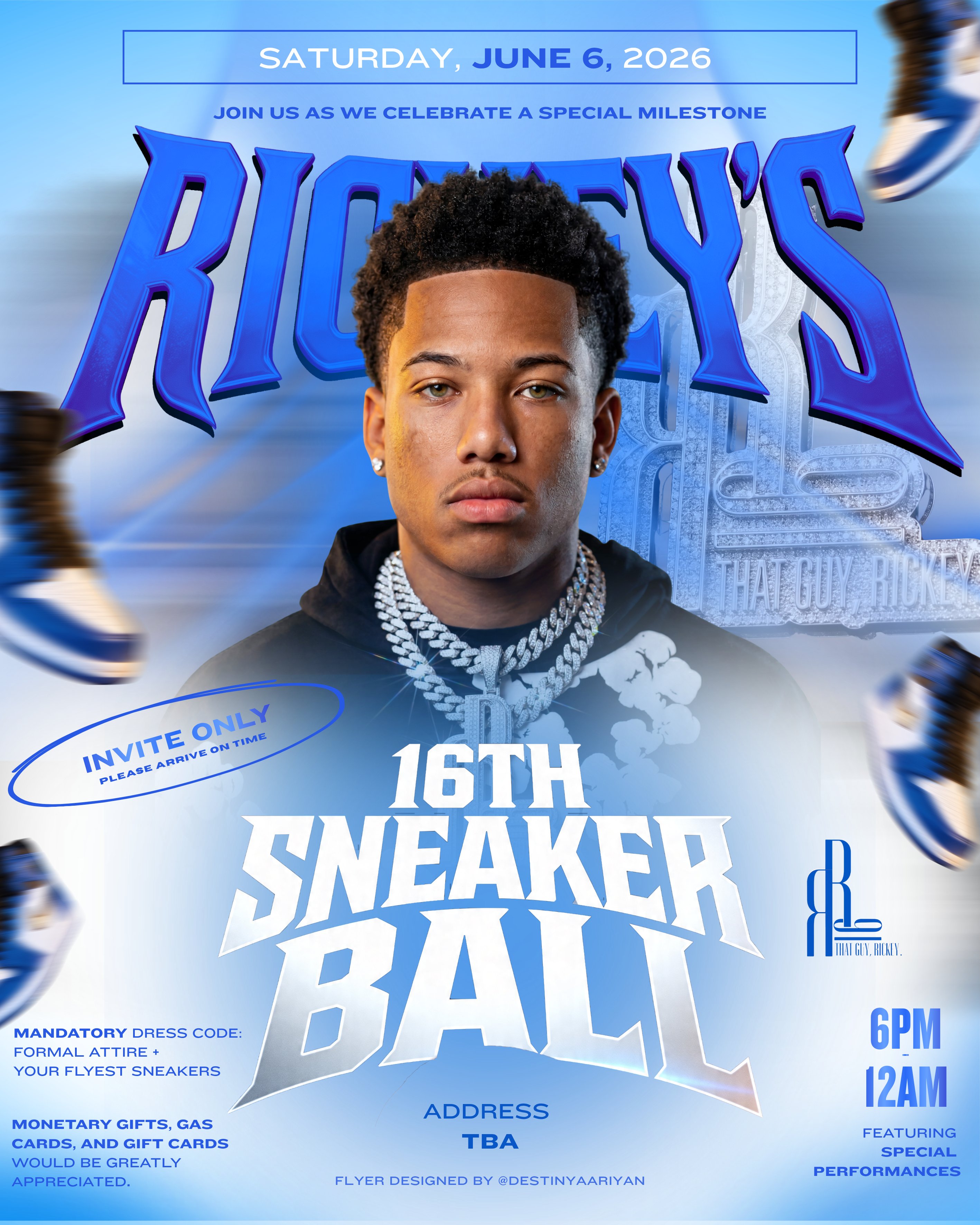 Custom event flyer