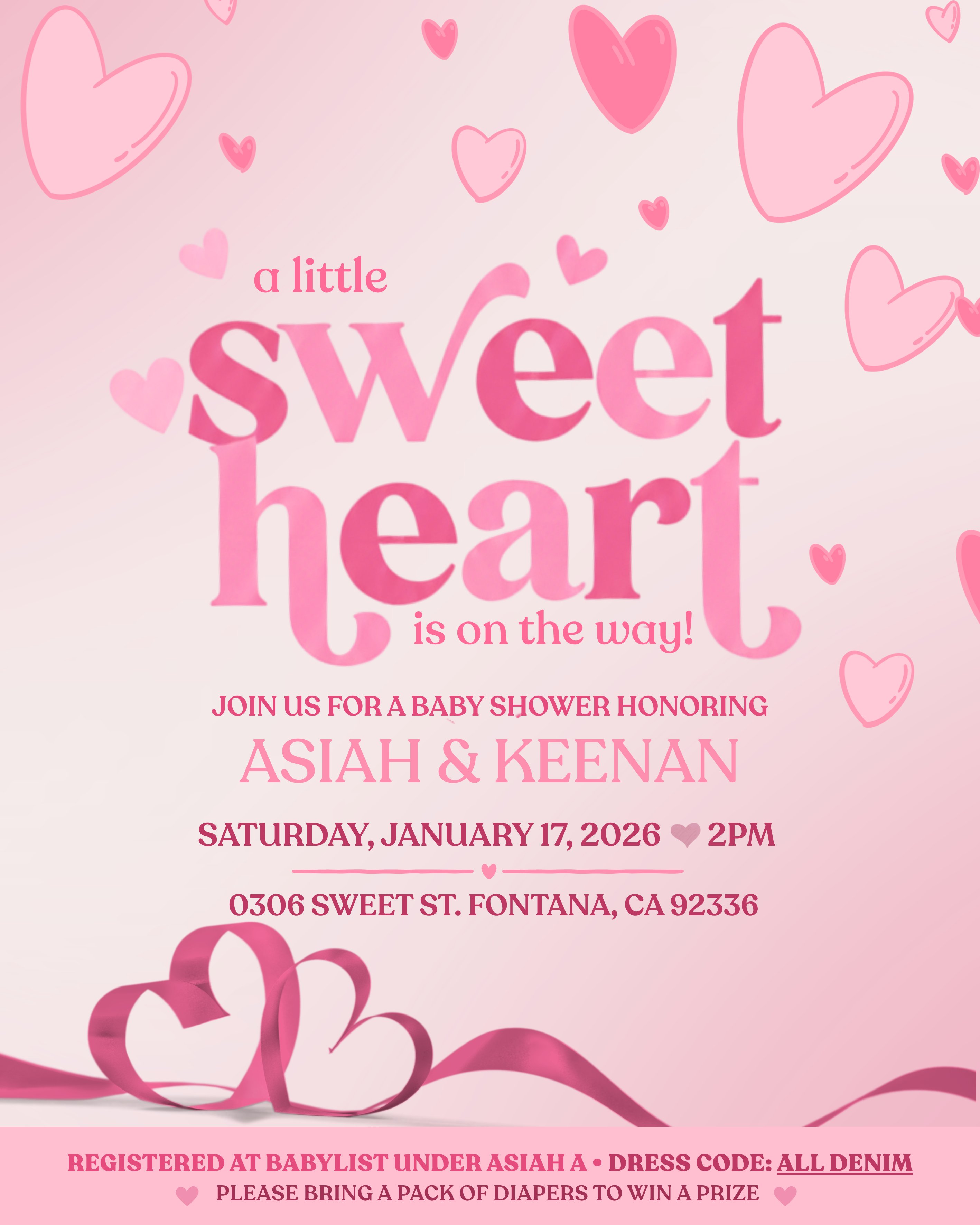 Baby shower flyer