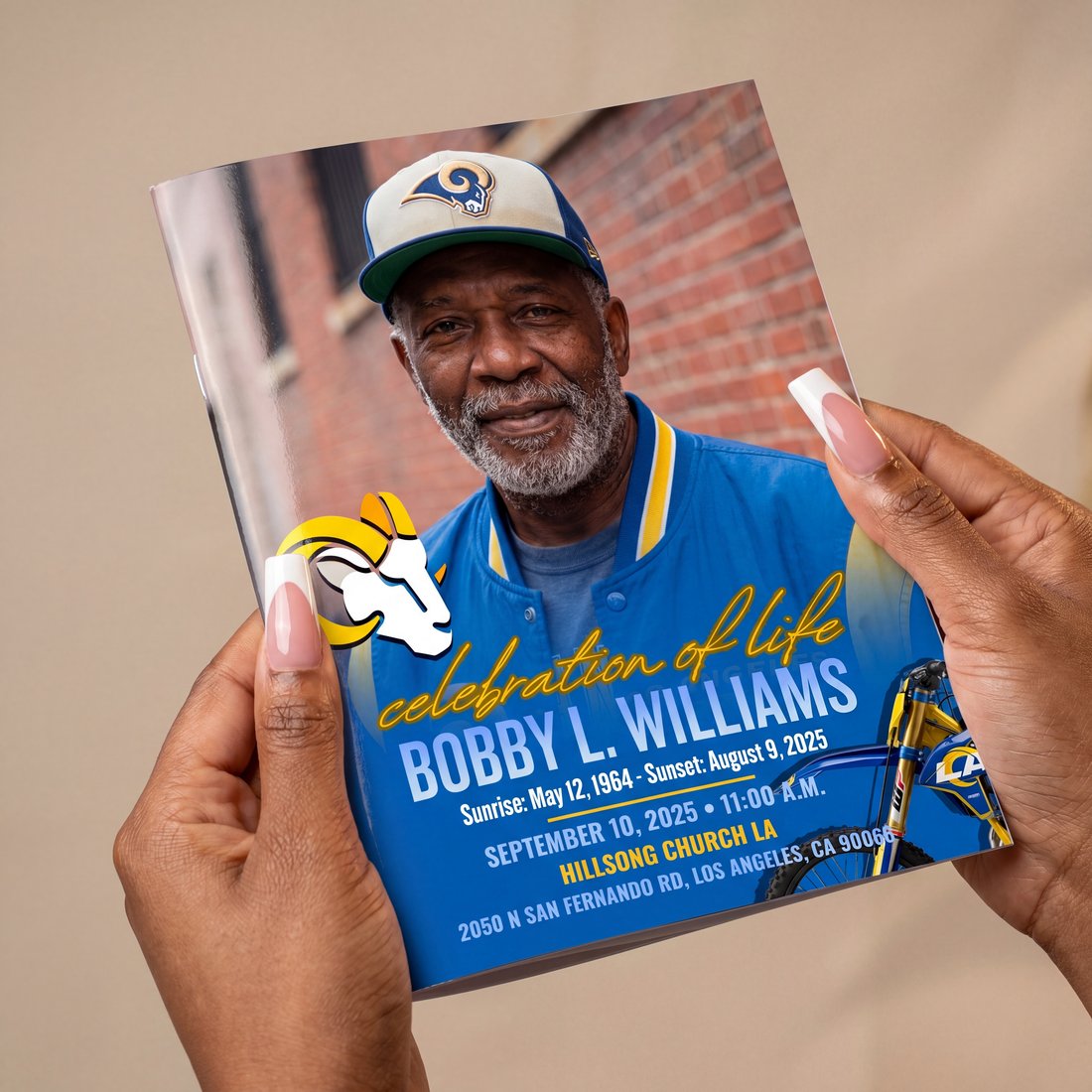 Custom memorial program